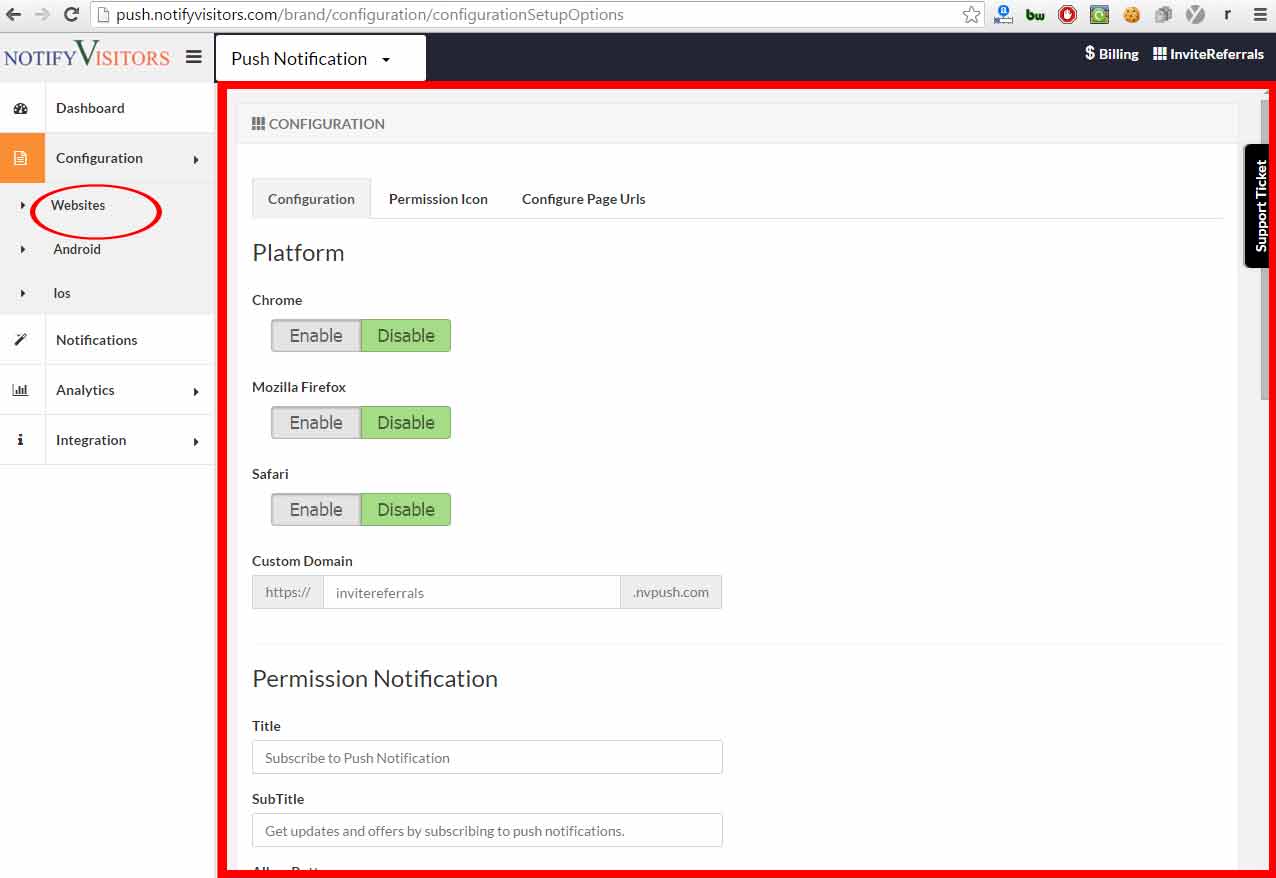 Amazon Webstore Notification tool notifyvisitors