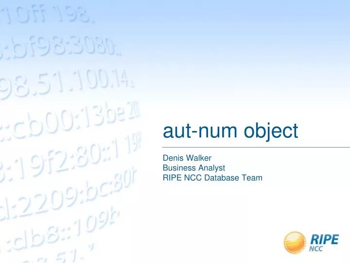 PPT autnum object PowerPoint Presentation, free download ID5401474