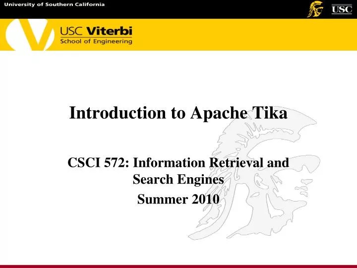 PPT Introduction to Apache Tika PowerPoint Presentation, free