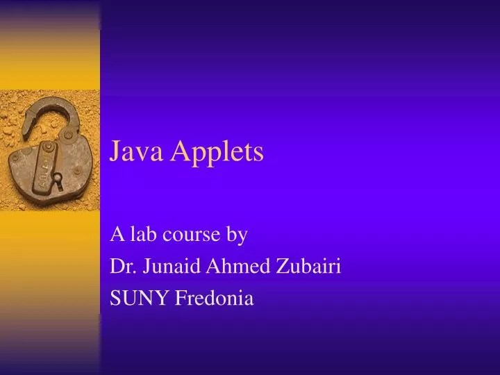 PPT Java Applets PowerPoint Presentation, free download ID5424948