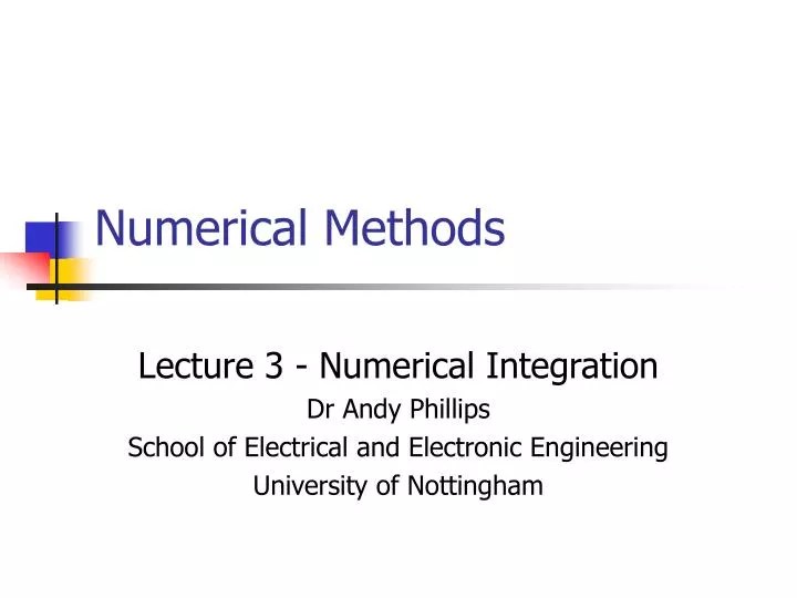 PPT Numerical Methods PowerPoint Presentation, free download ID5580349