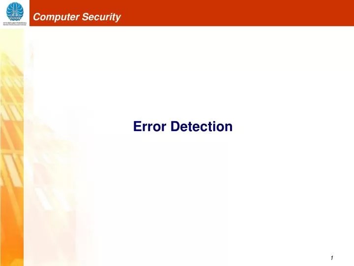 PPT Error Detection PowerPoint Presentation, free download ID5663419