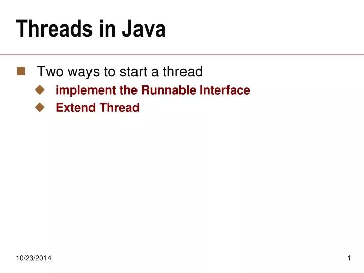 PPT Threads in Java PowerPoint Presentation, free download ID5742390