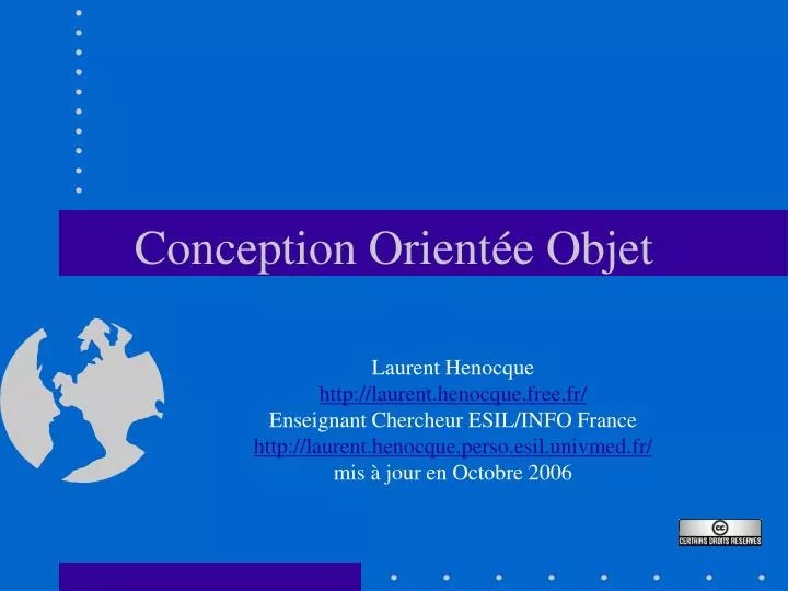 PPT Conception Orientée Objet PowerPoint Presentation, free download ID5860700