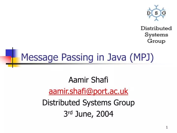 PPT Message Passing in Java (MPJ) PowerPoint Presentation, free