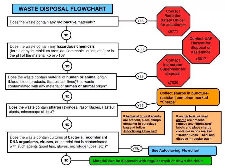 PPT WASTE DISPOSAL FLOWCHART PowerPoint Presentation, free download