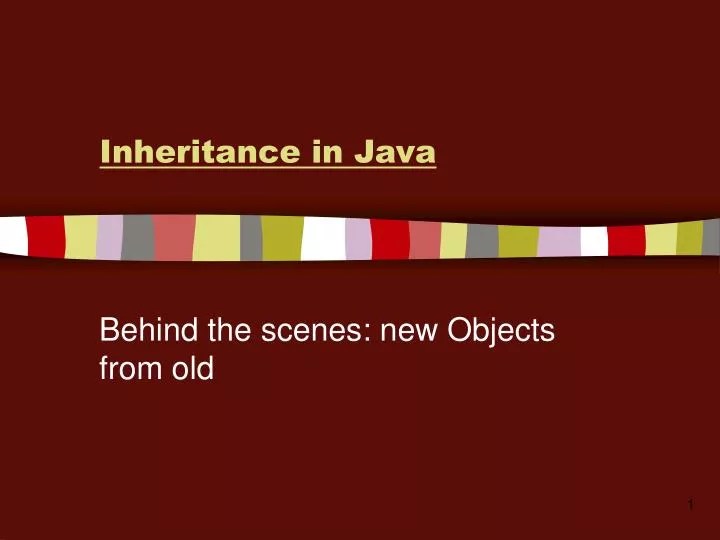 PPT Inheritance in Java PowerPoint Presentation, free download ID