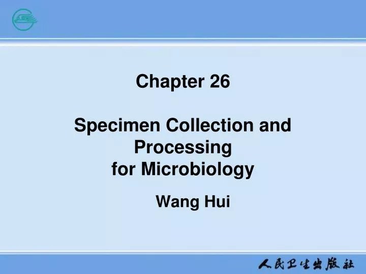 PPT Chapter 26 Specimen Collection and Processing for Microbiology