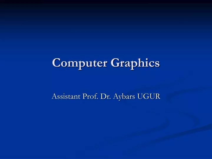 PPT Computer Graphics PowerPoint Presentation, free download ID6683935