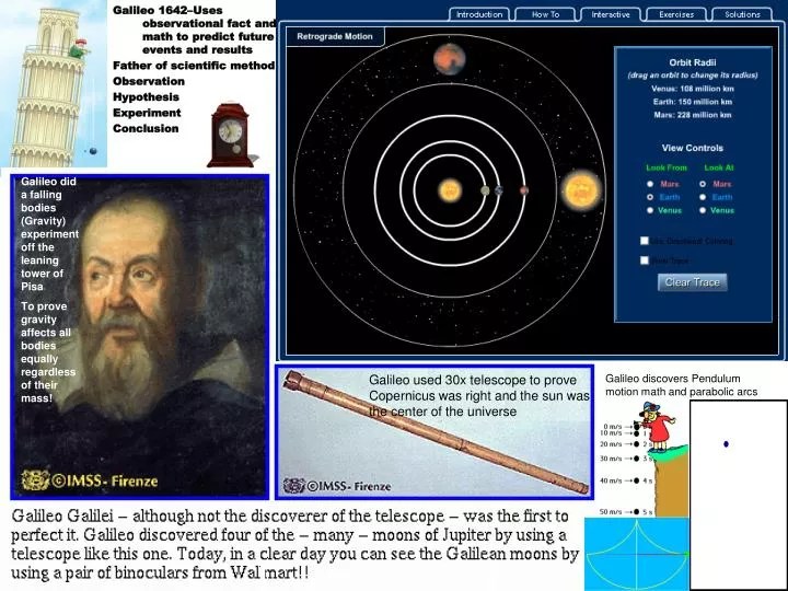 PPT Galileo did a falling bodies (Gravity) experiment off the leaning