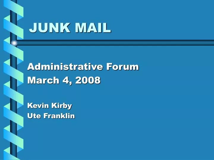 PPT JUNK MAIL PowerPoint Presentation, free download ID6941206