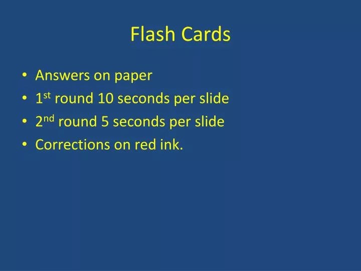 PPT Flash Cards PowerPoint Presentation, free download ID7082014