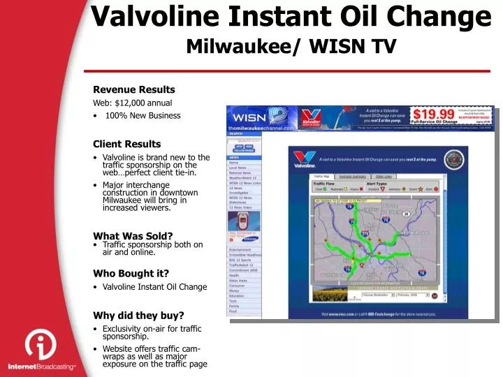 PPT Valvoline Instant Oil Change Milwaukee/ WISN TV PowerPoint