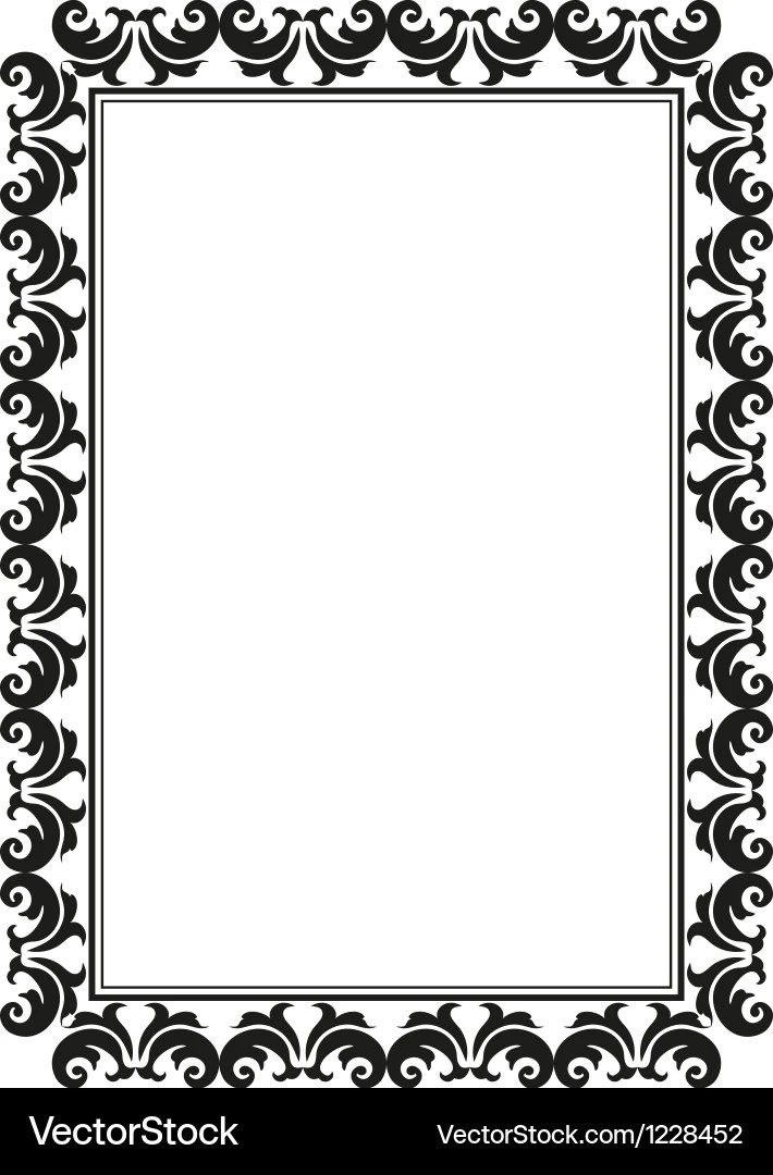 Rectangular frame Royalty Free Vector Image VectorStock