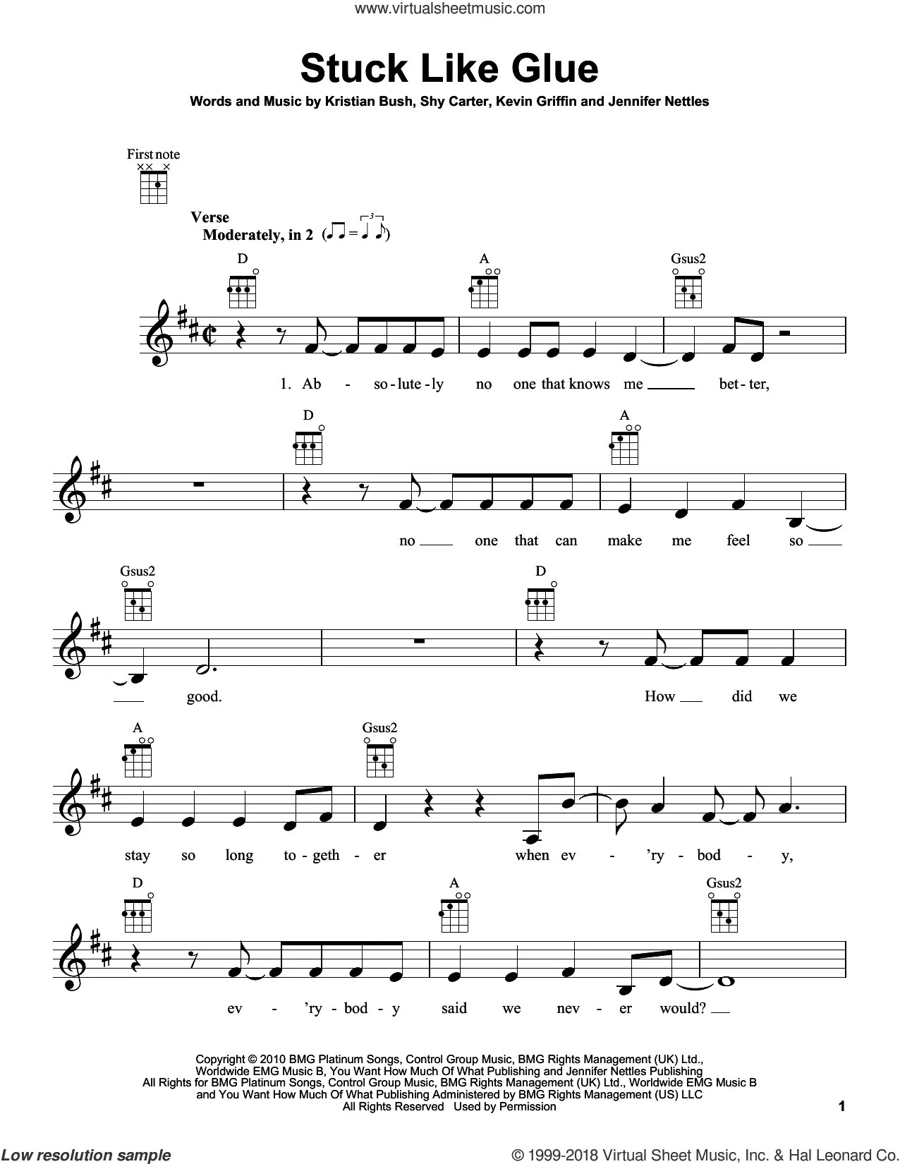 Sugarland Stay Guitar Chords