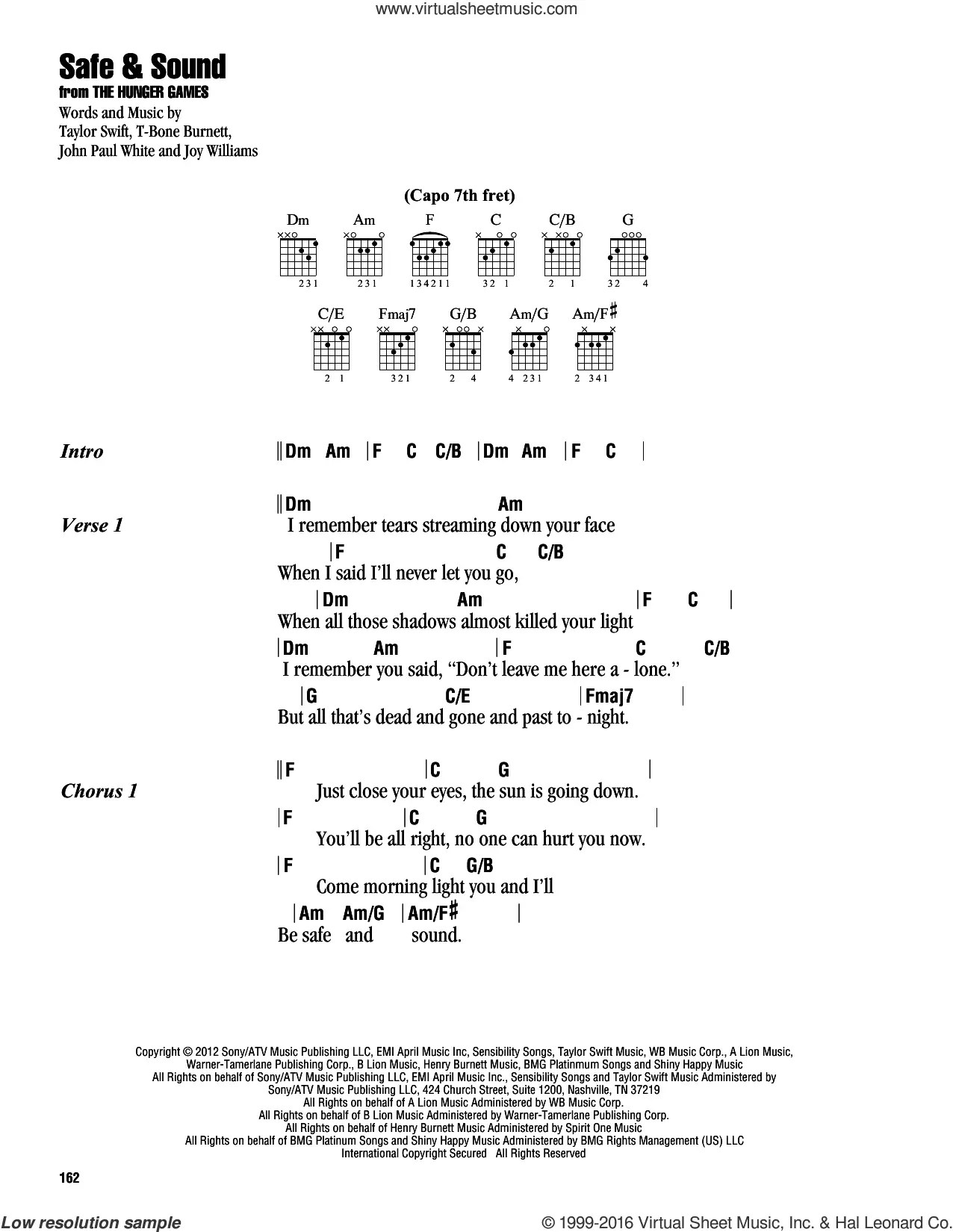 Civil Wars Barton Hollow Guitar Chords