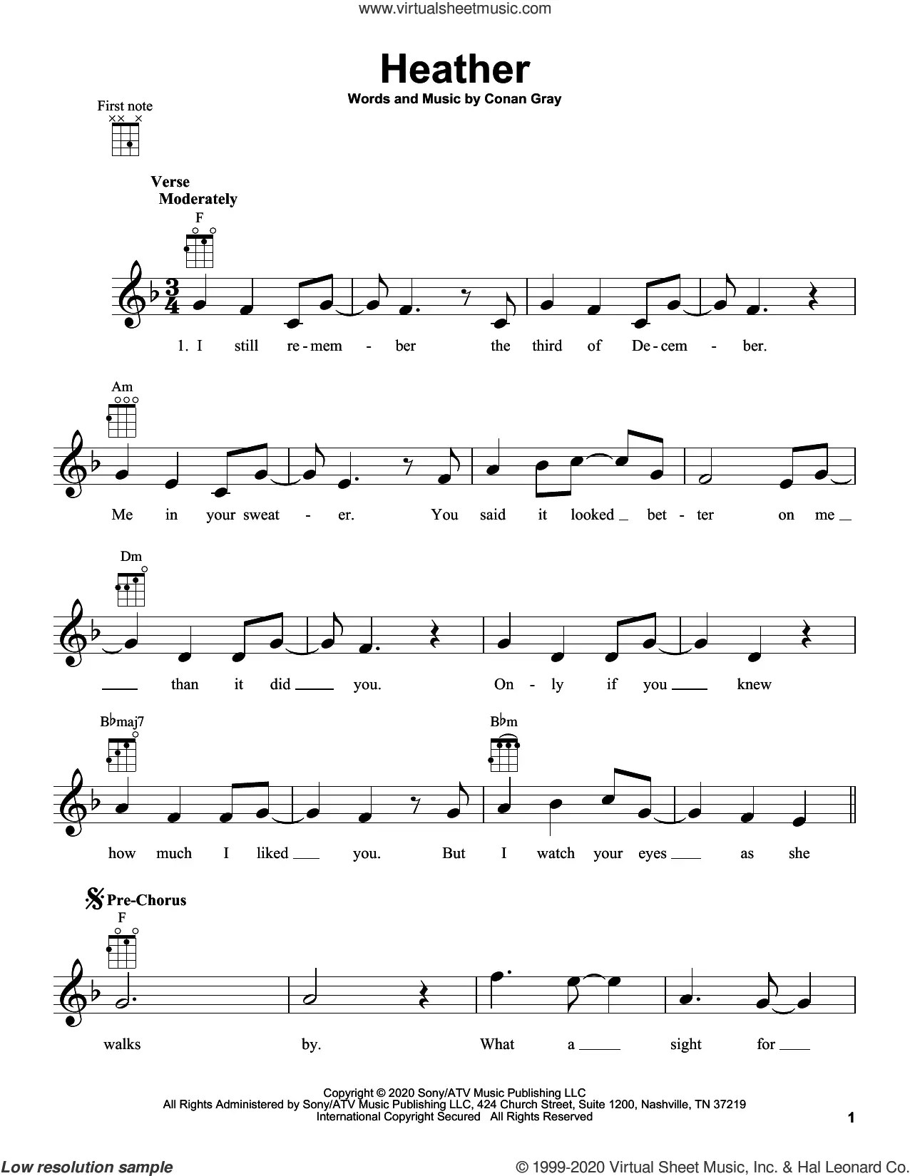 Conan Gray Partitions musicales à imprimer Mondial de la partition numérique