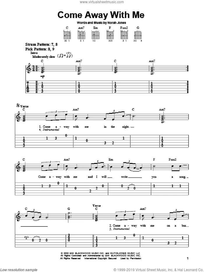 Norah Jones Guitar Chords