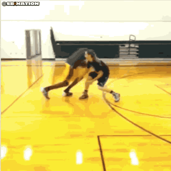 Watch a Jazz forward dunk on a child