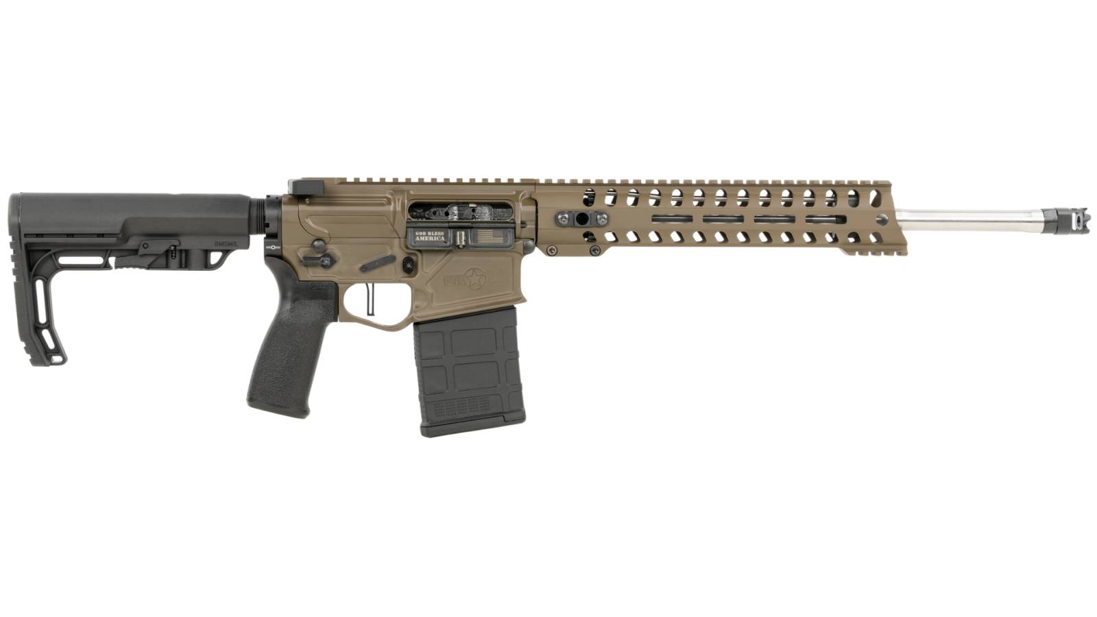 POF Rogue DI 308 Win/7.62x51mm NATO 16.5" 20+1 Patriot Brown Rec/11" M