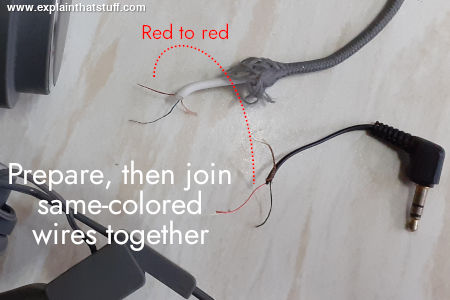Splicing Headphone Wires
