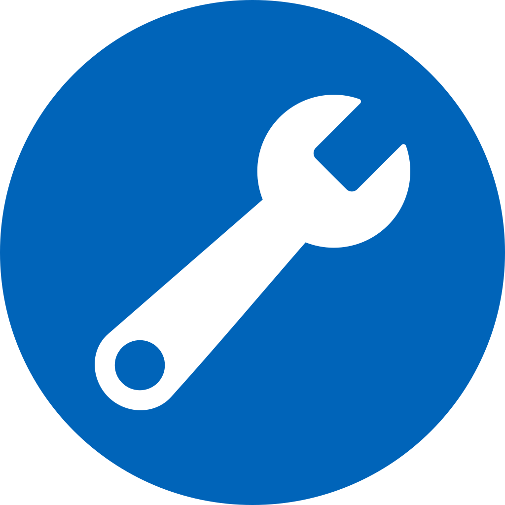 Wrench, options, settings, desktop configuration, equipment, maintenance, spanner icon