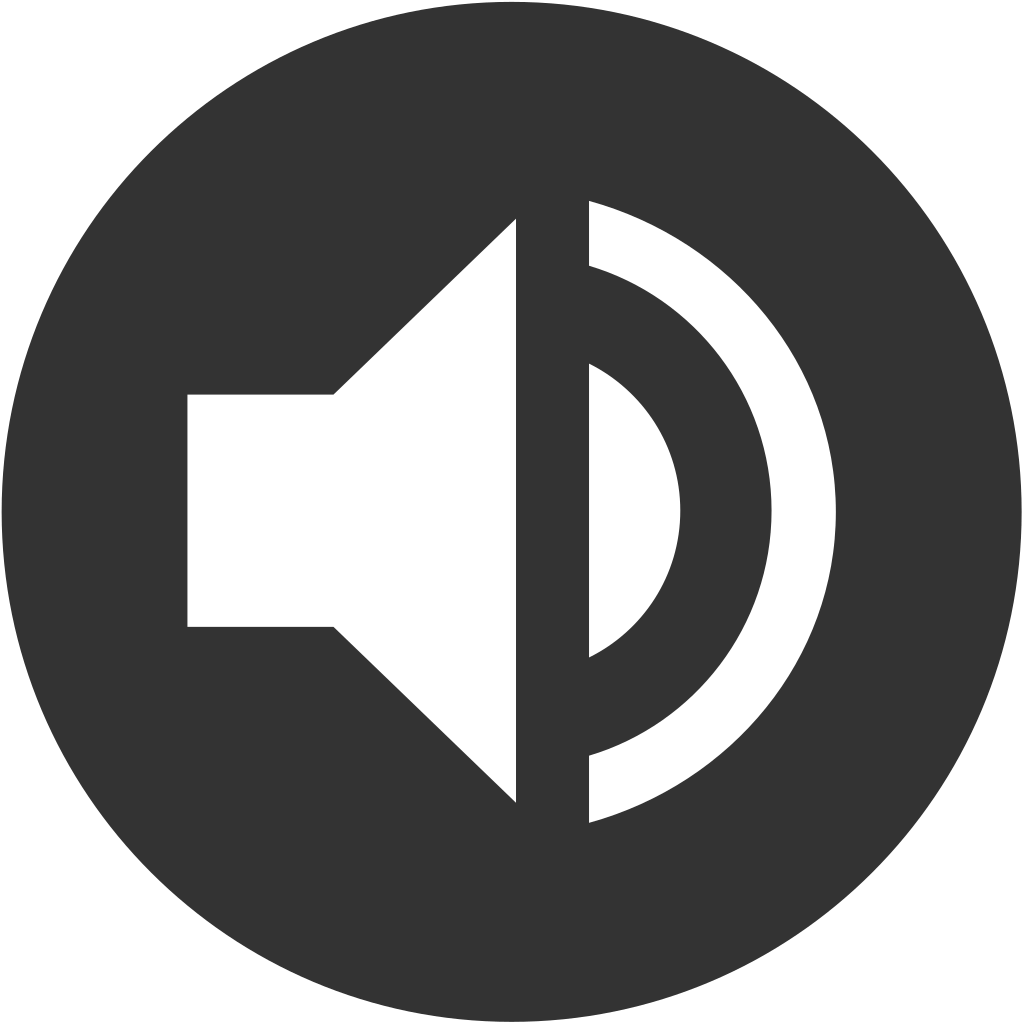Circle, full volume, loud, sound, speaker, volume icon Download on