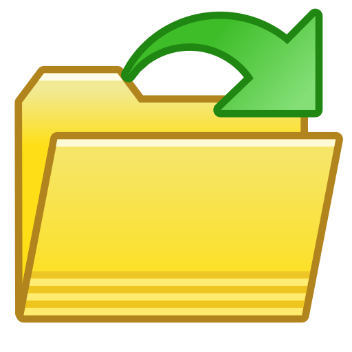 File, folder, open icon