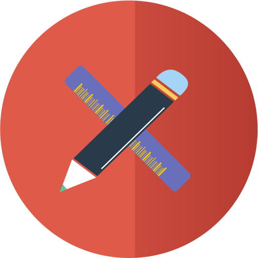 Design, pen, ruler icon