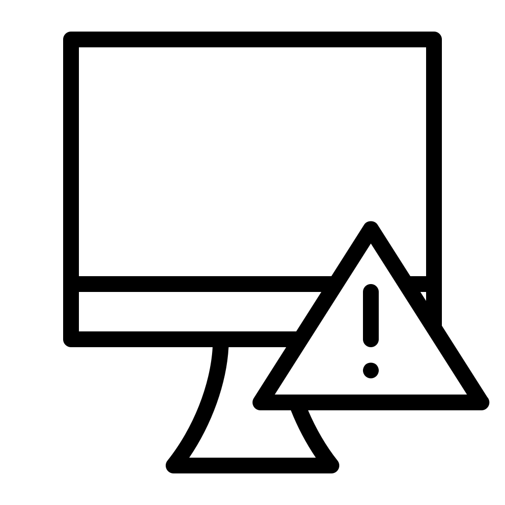 Computer, device, hardware, notification, problem, resolution icon