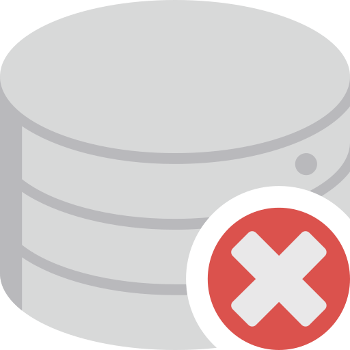 Close, data, database, delete, remove, storage icon