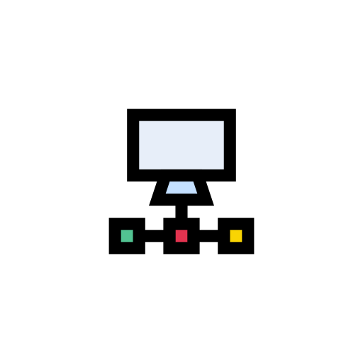 Computer, connection, network, sharing, transfer icon Download on