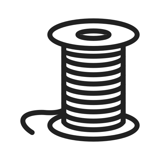 Blue, bobbin, needle, sewing, spool, thread, threads icon Download on