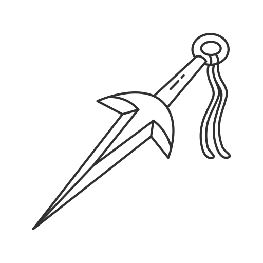 Kunai, ninja turtles, range weapon, simple weapons, steel kunai