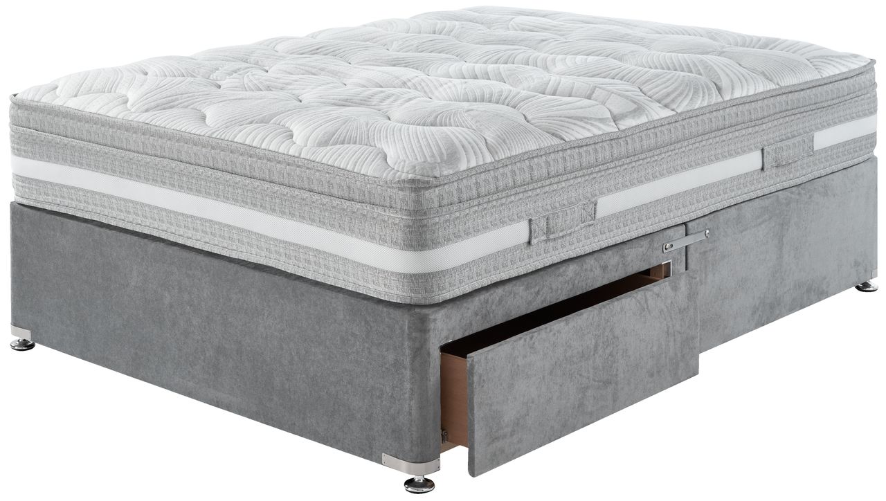 Divan base PLUS D10 2 Drawer Double Grey37 JYSK