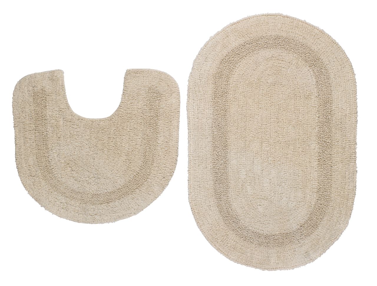 Bath mat set LERDALA set of 2 beige JYSK