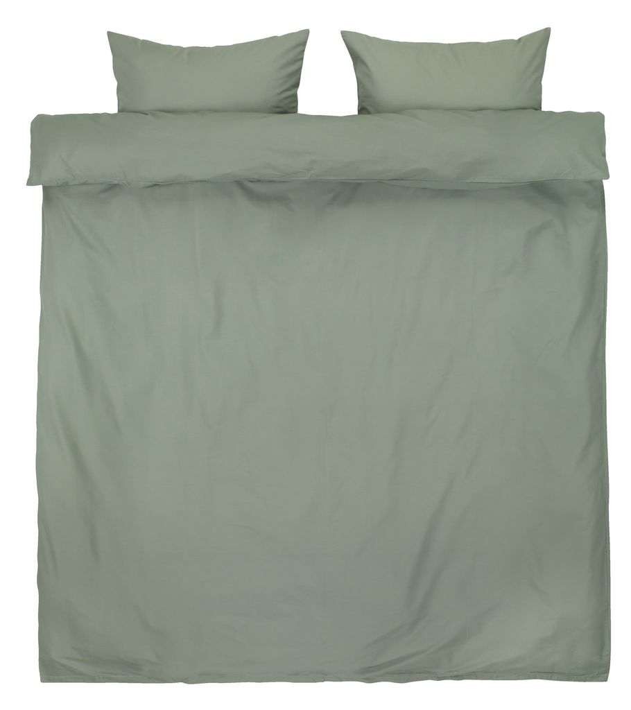 Duvet cover set ELLEN King green JYSK