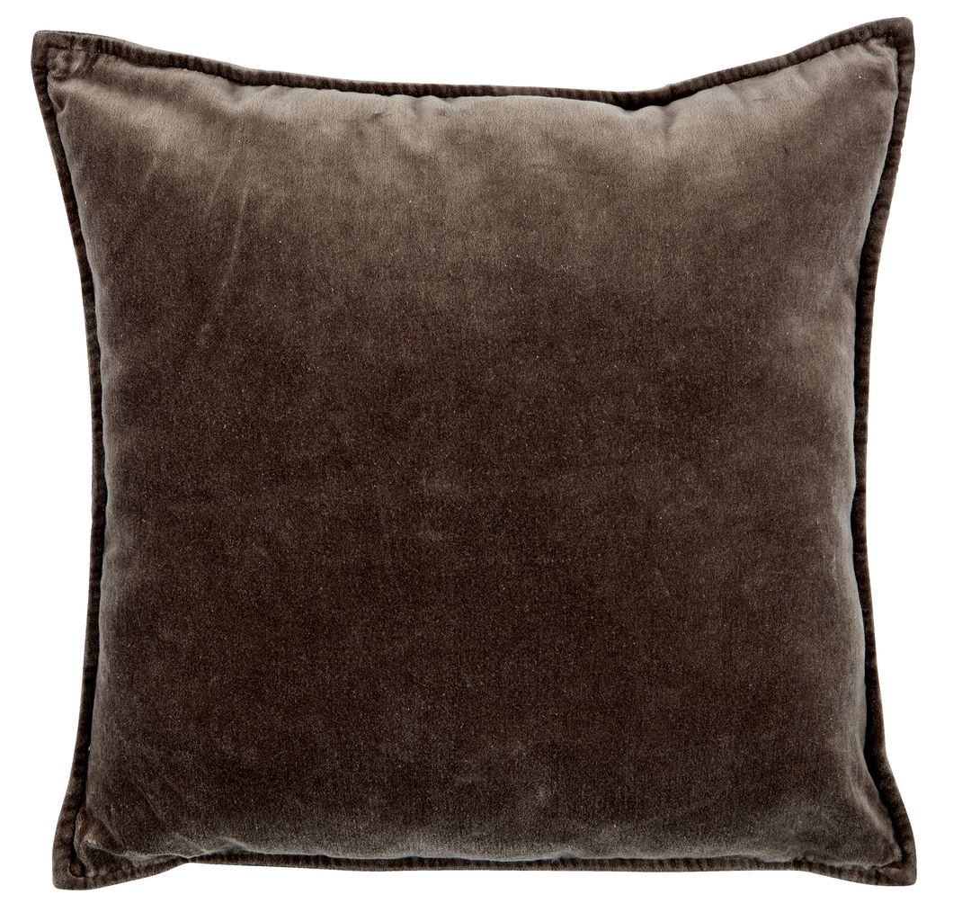 Cuscino BERBERIS velour 45x45 marrone JYSK