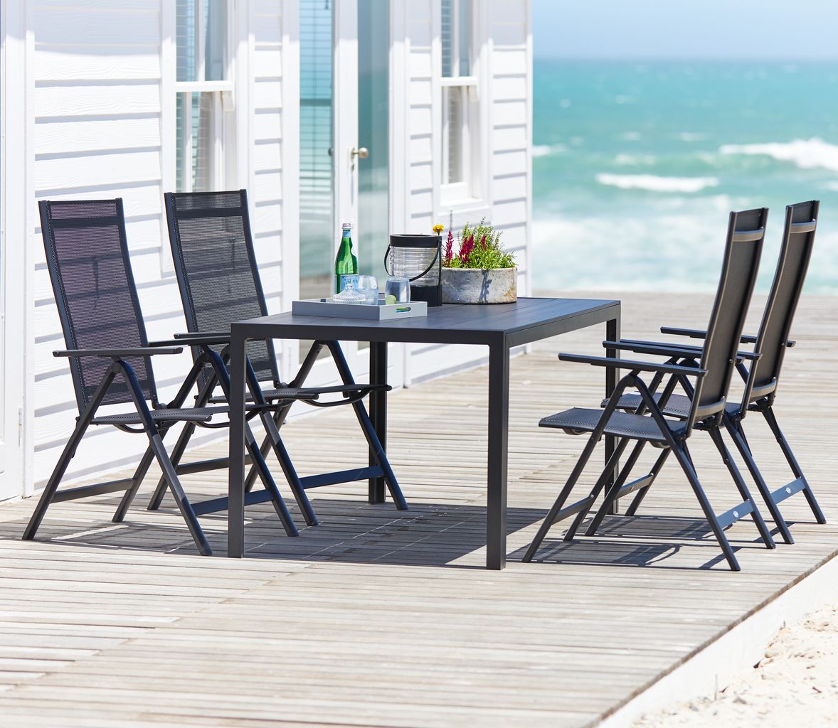 MADERUP L150 black + 4 LOMMA black JYSK