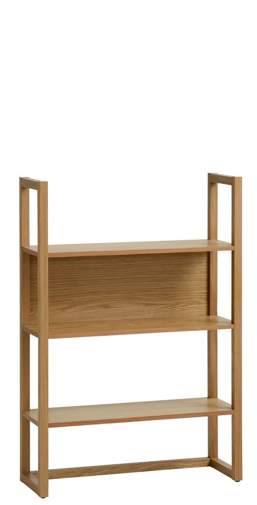 Shelving unit RY 3 shelves oak JYSK