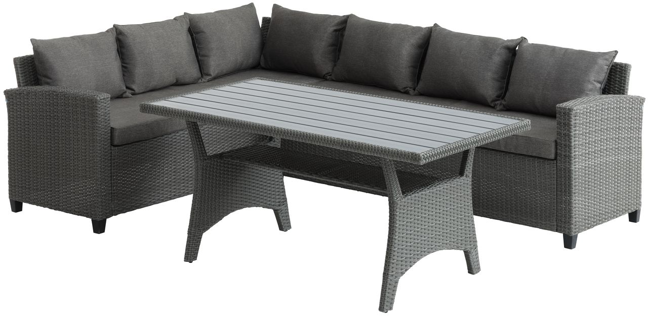 LoungeSet ULLEHUSE 6 Pers. grau JYSK