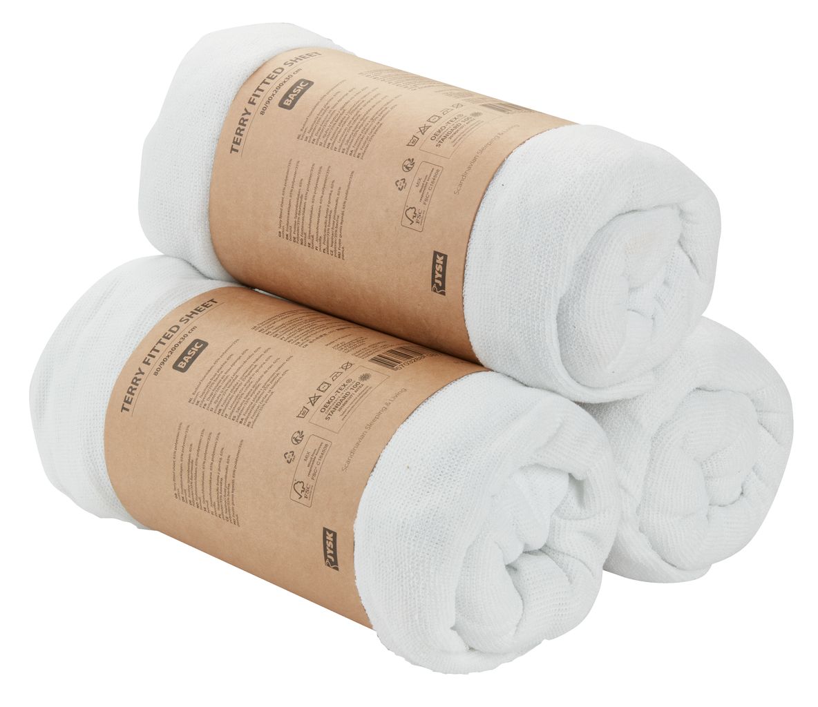 Rjuha frotir TINDRA 140/150x200x30 bela JYSK