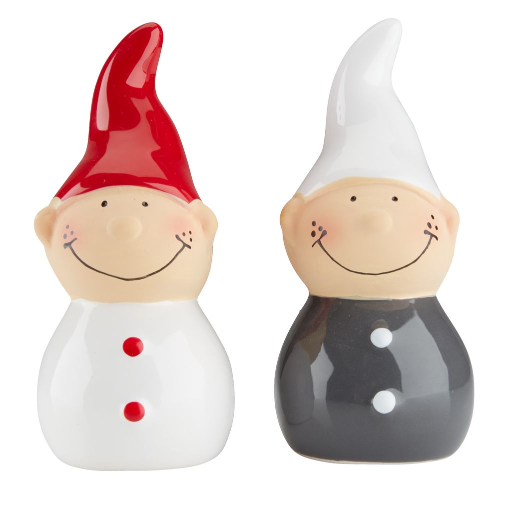 Christmas elf AGNAR H13cm red/white JYSK