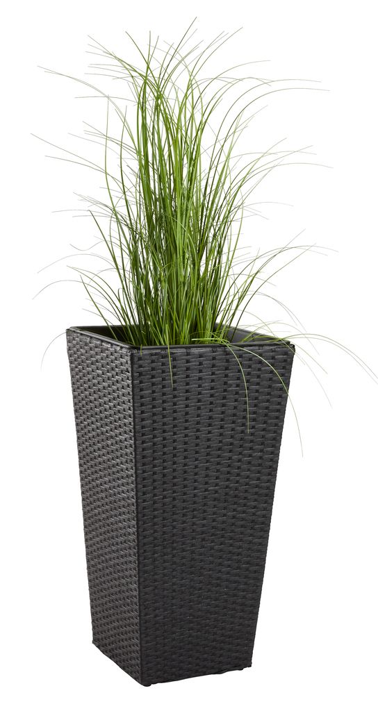 Garden planter BLOMMOR W36xH70 black JYSK