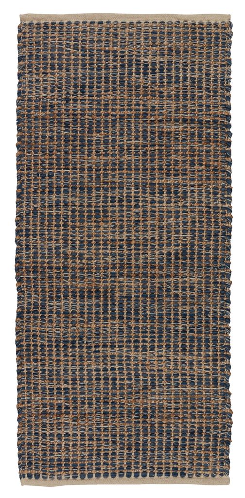 Teppich BUESTARR 65x140 blau/natur JYSK