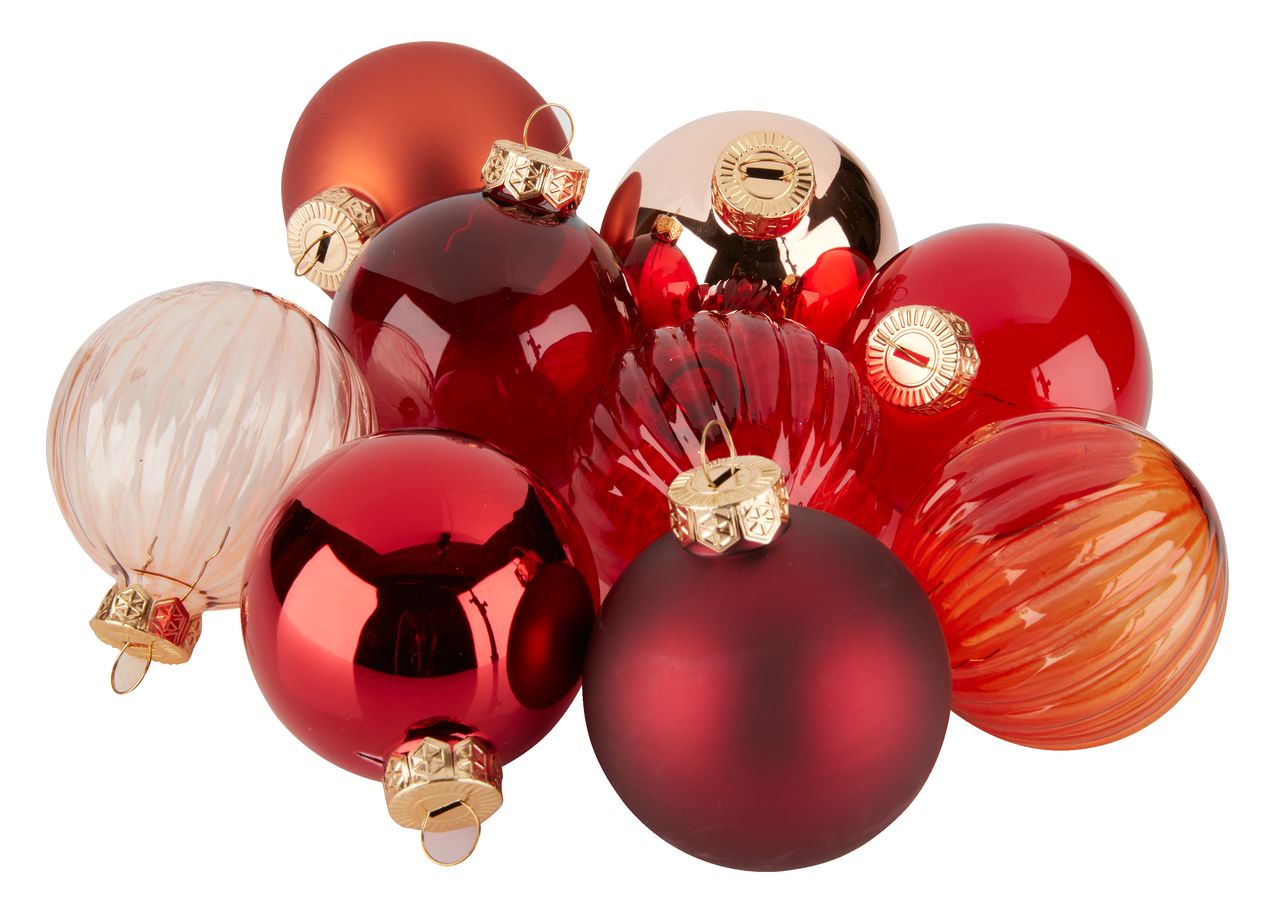 Julekugle STJERNE Ø6cm 9stk/pk JYSK