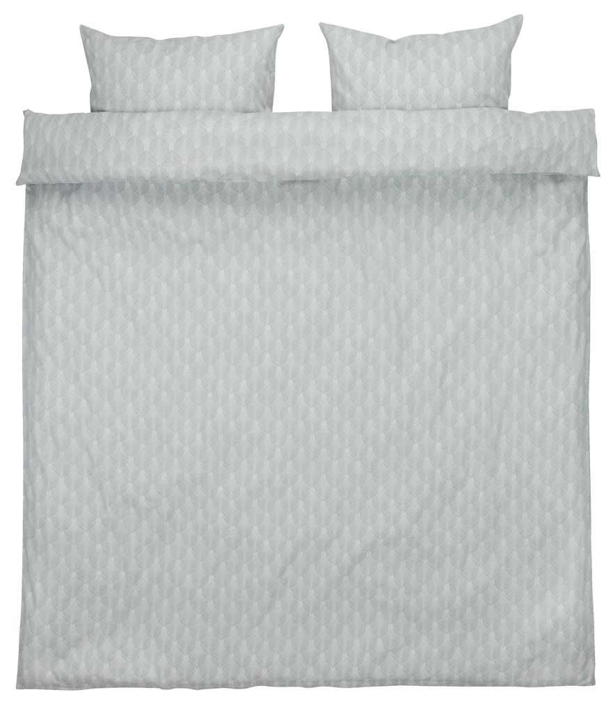 Duvet cover set LINE Double aqua JYSK