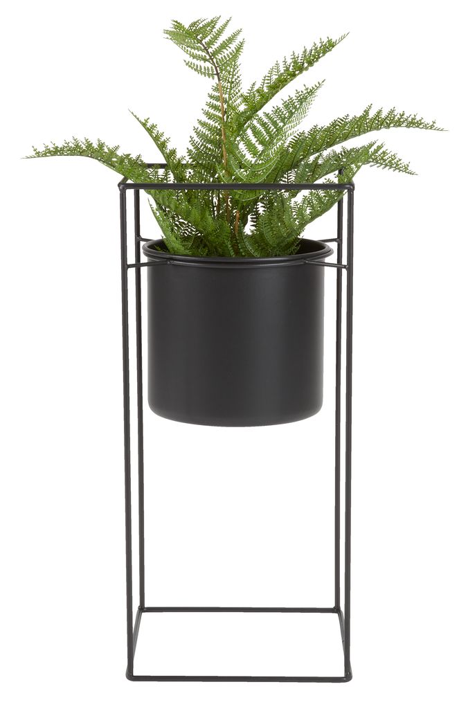 Garden planter MIDSOMMER D21xH55 black JYSK
