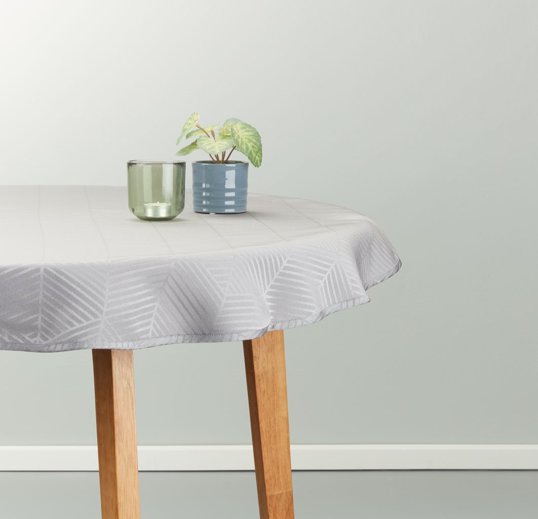 Tablecloth BLOMME D120 grey JYSK
