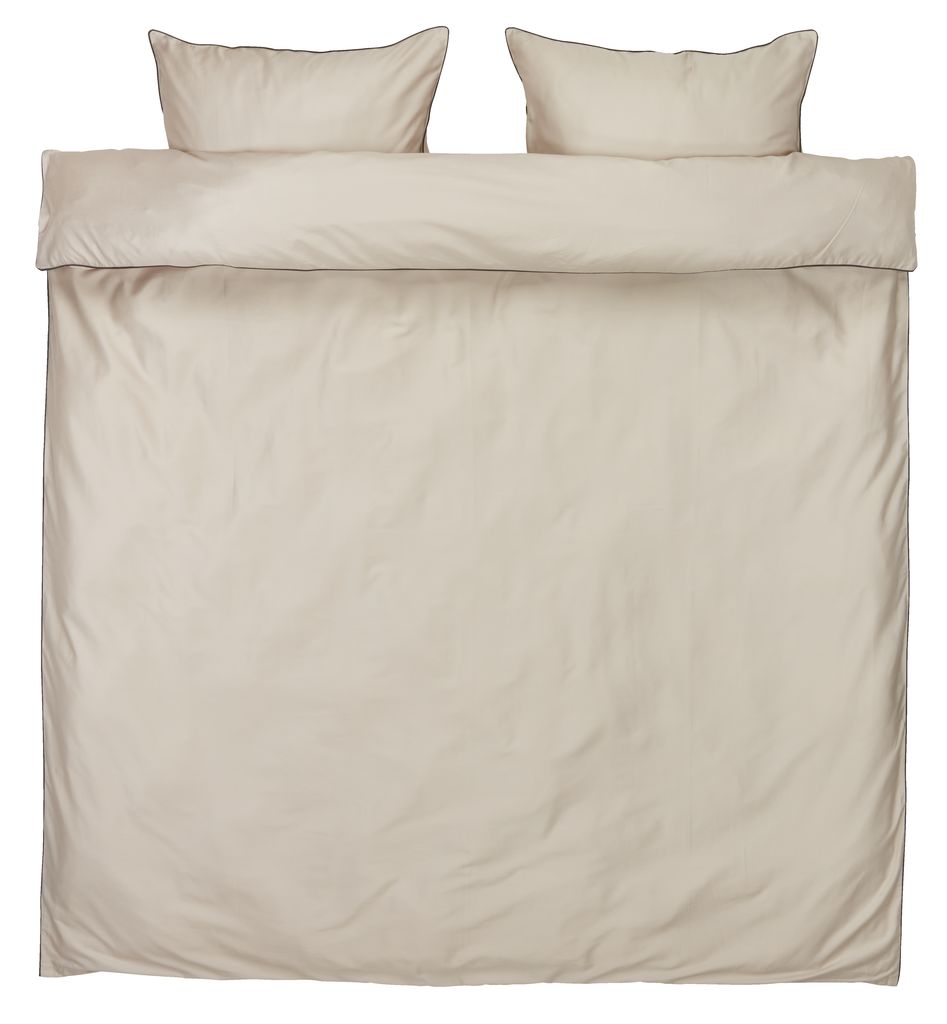 Sateen duvet cover set SANNA 200x220 Double sand JYSK